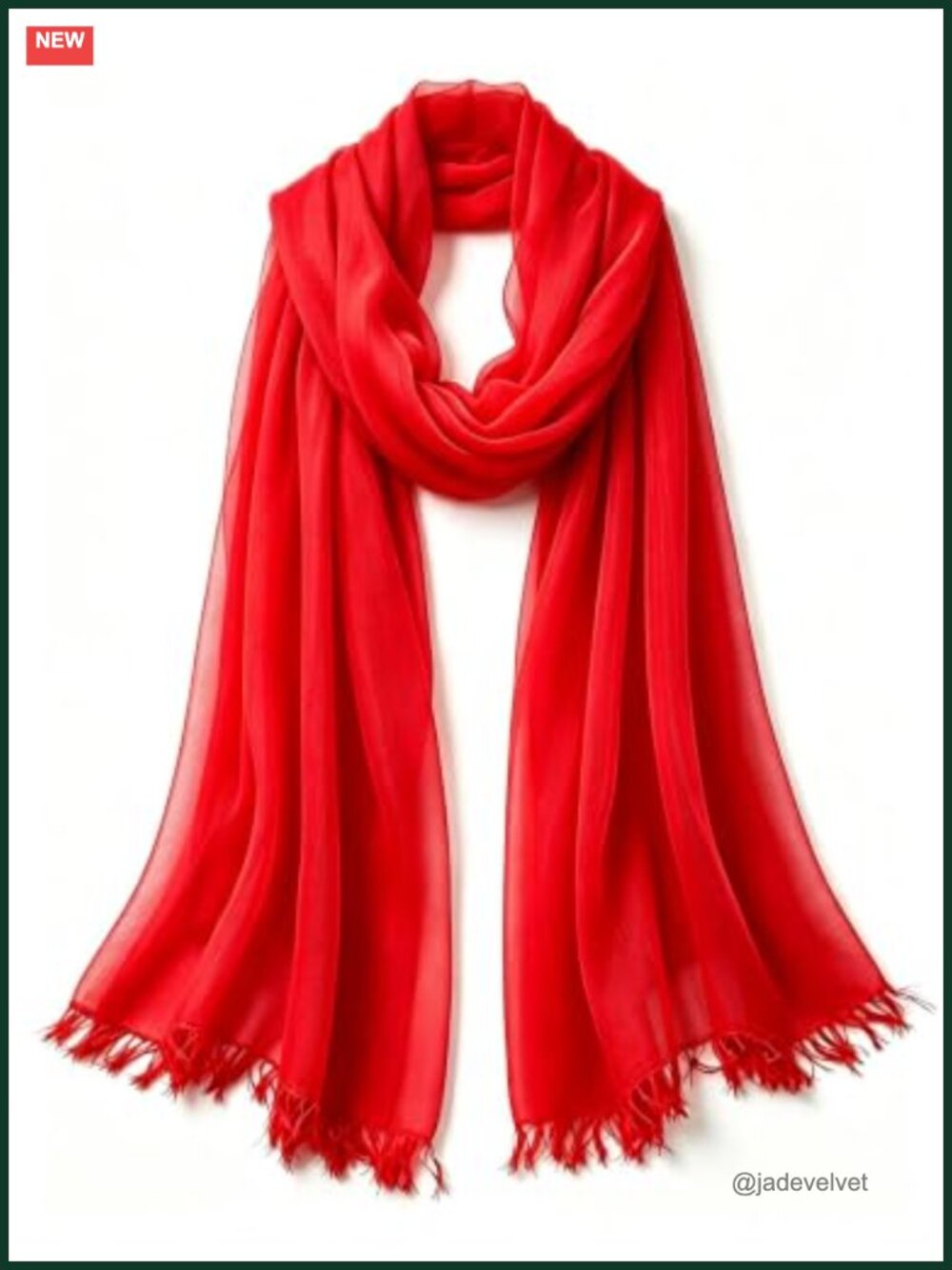 Cotton Blend Crinkle Vintage Scarf - Oversized Lightweight Shawl and Head Wrap